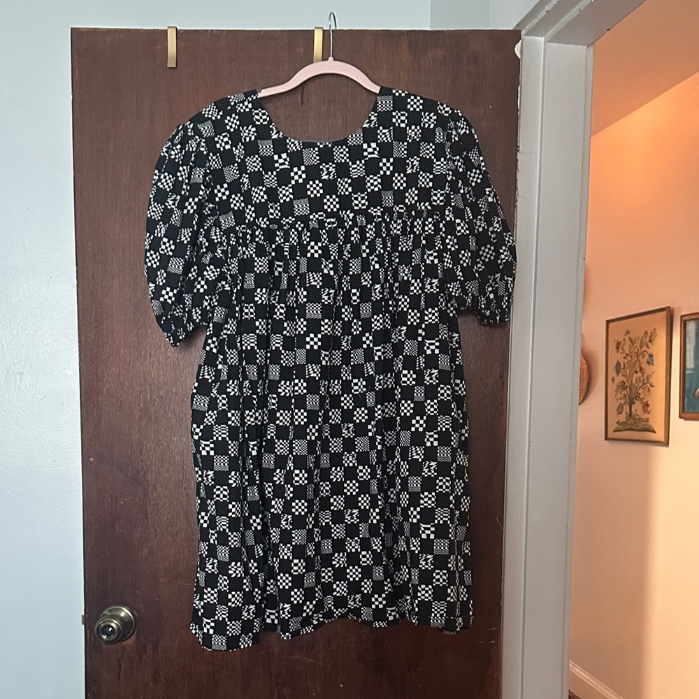 Nettle Studios Mini Dress in checker